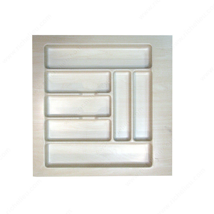 Cutlery Divider, Width 495 to 552 mm, Finish Maple