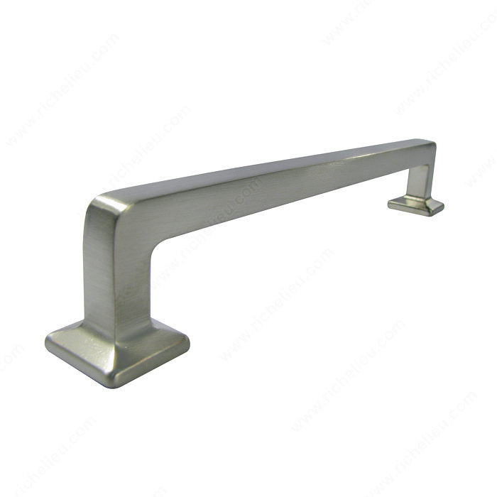 Transitional Metal Pull - 1071, Center to Center 160 mm, Finish Brushed Nickel, Length - Overall Dimensions 180 mm