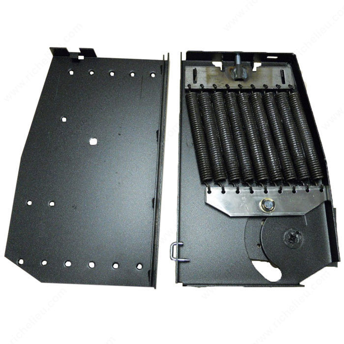 Bed Box Mechanisms for Vertical Wall Bed, Bed Size Double (54'' x 75''), Dynamic Load Rating 100 kg, Static Load Rating 300 kg, Finish Black (90)