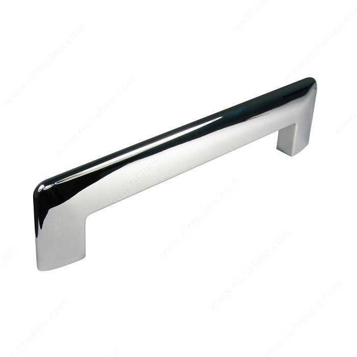 Contemporary Metal Pull - 1087, Center to Center 160 mm, Finish Chrome, Length - Overall Dimensions 194 mm