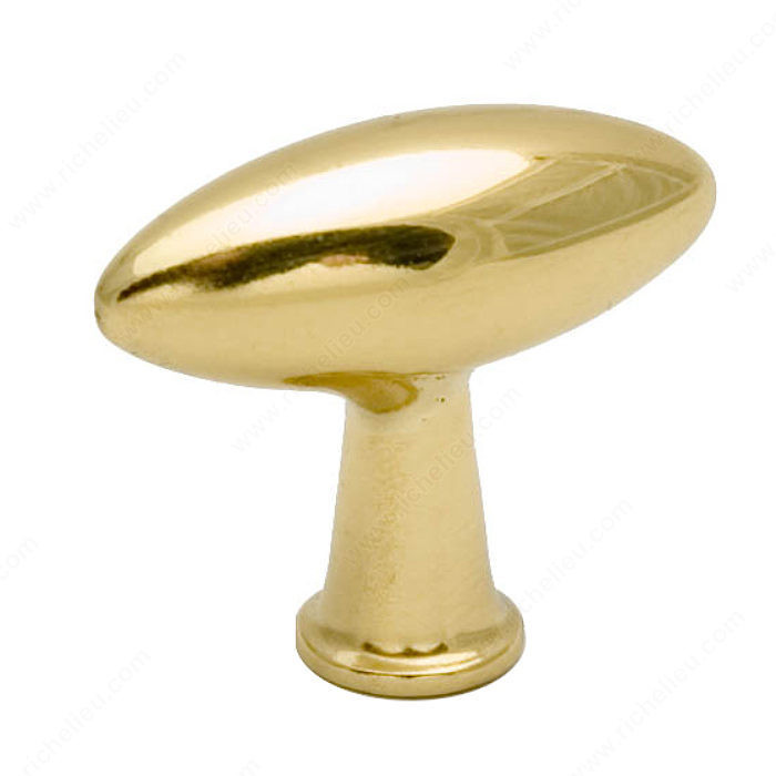 Traditional Brass Knob - LC10, Finish Polished Brass, Material Brass