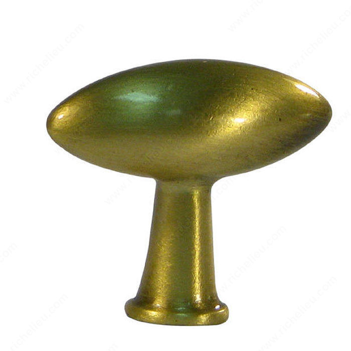 Traditional Brass Knob - LC10, Finish Antique Brass, Material Brass