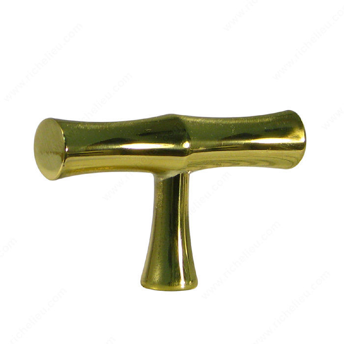 Traditional Forged Iron Knob - LC11, Finish Polished Brass, Material Brass