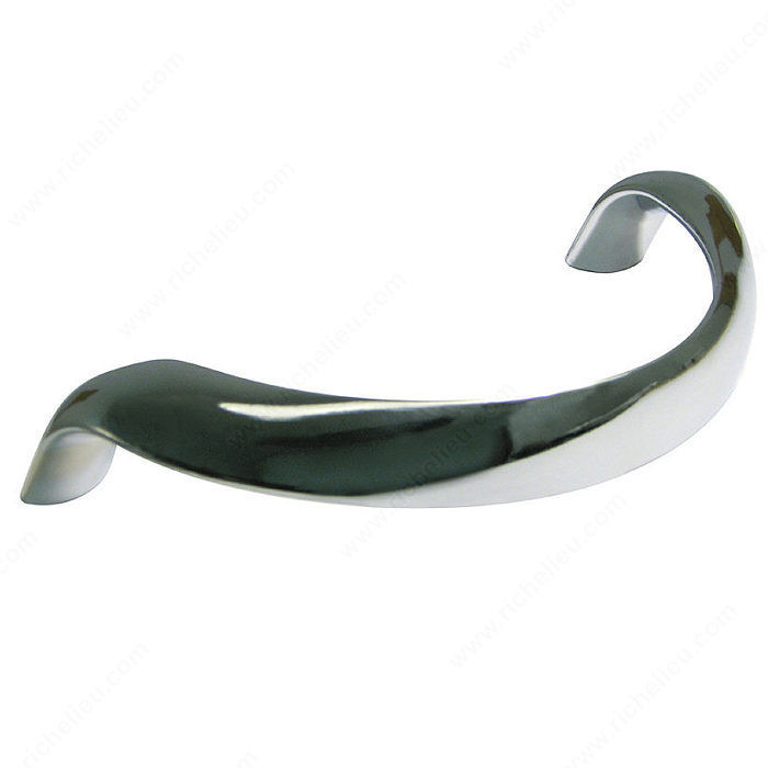 Contemporary Metal Pull - 1121, Finish Chrome