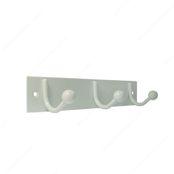 Utility Hook Rack - 705, Board Finish White, Finish White