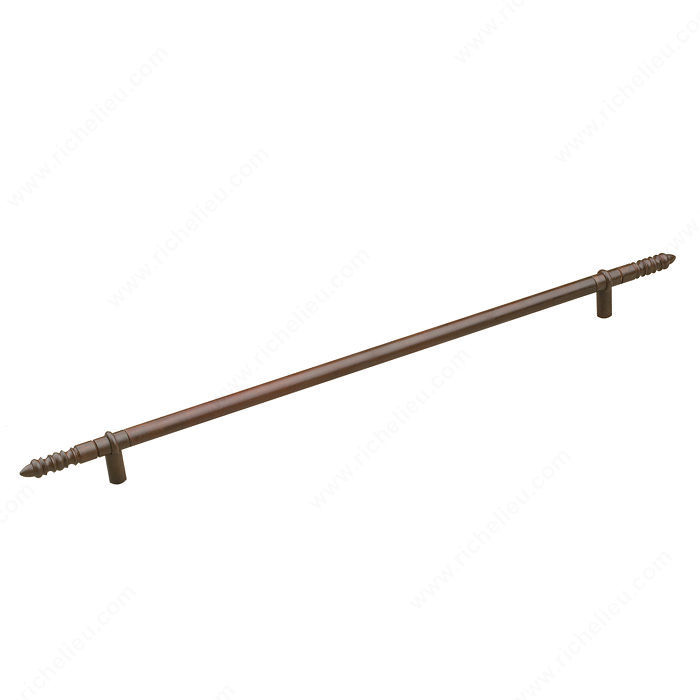 Traditional Forged Iron Pull - 1172, Center to Center 672 mm, Finish Rust, Length - Overall Dimensions 900 mm