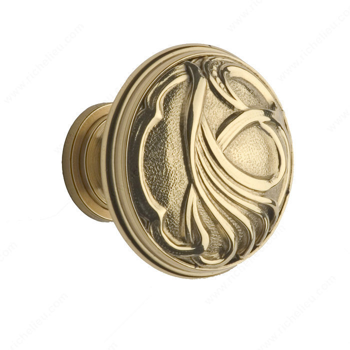Cabinet Knob 1242/1243, Diameter - Overall Dimensions 1.125 in, Finish Antique Brass, Width - Overall Dimensions 0.9375 mm