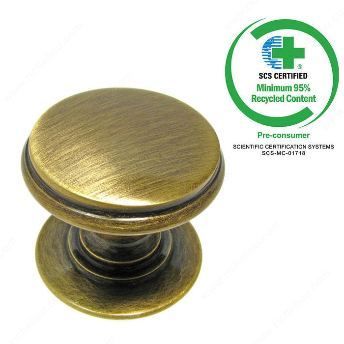 Traditional Brass Knob - 1255,