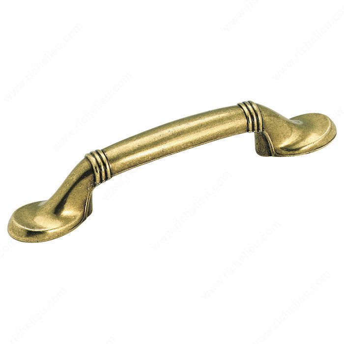 Traditional Zinc Pull - 1300, Finish Burnished Brass