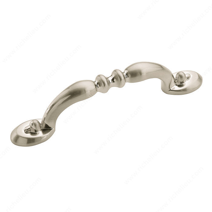 Traditional Zinc Pull - 1303, Finish Sterling Nickel