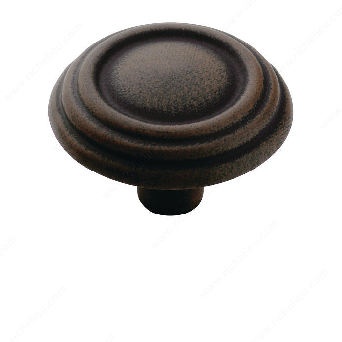 Traditional Zinc Knob - 1307, Finish Antique Rust PRO-PACK 2