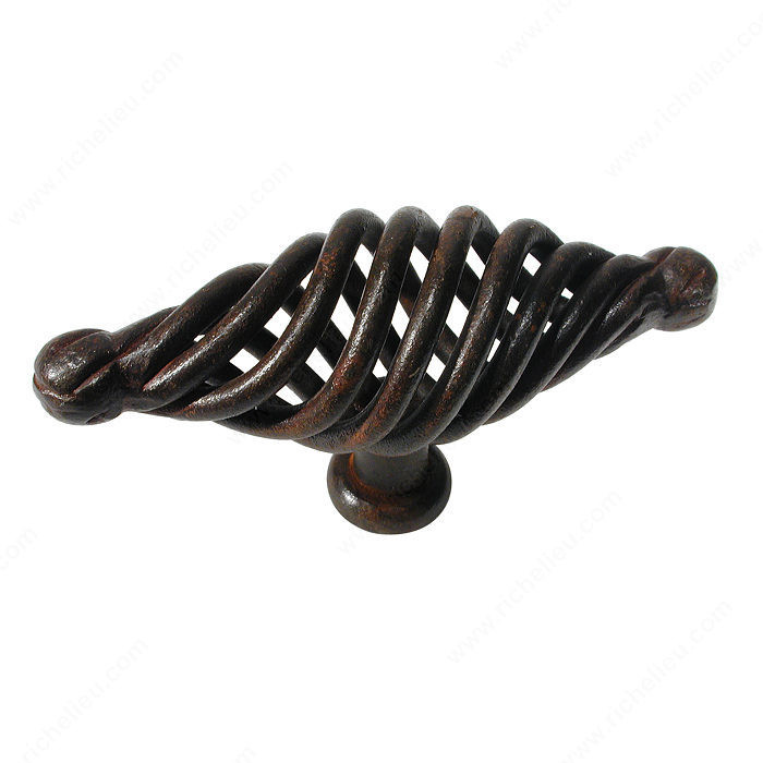Traditional Forged Iron Knob - 1309, Finish Rust