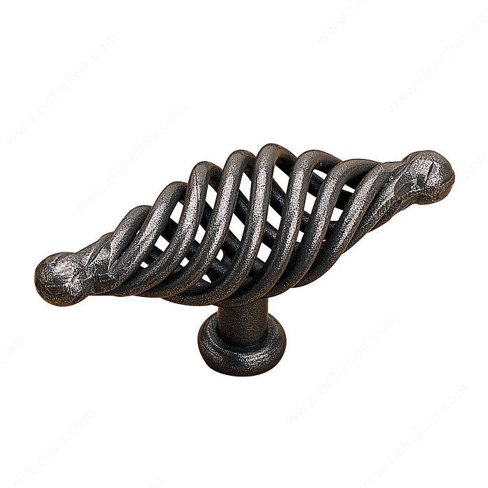 Traditional Forged Iron Knob - 1309, Finish Natural Iron
