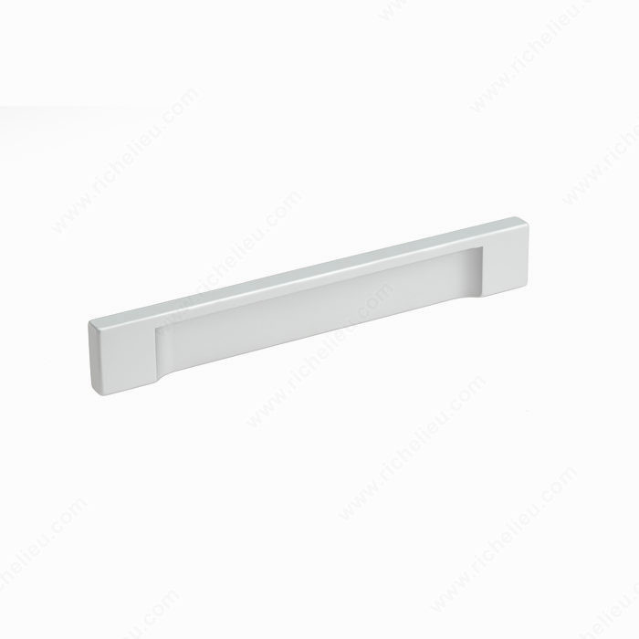 Contemporary Aluminum Pull - 1310, Center to Center 128 mm, Length - Overall Dimensions 153 mm, Screw/Nail M4 (Not Included)