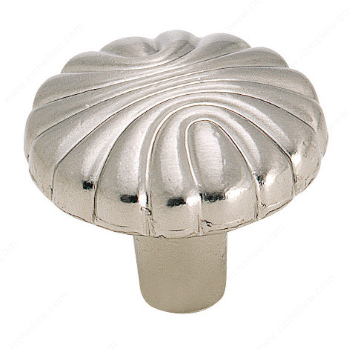 Eclectic Zinc Knob - 1337, Finish Sterling Nickel
