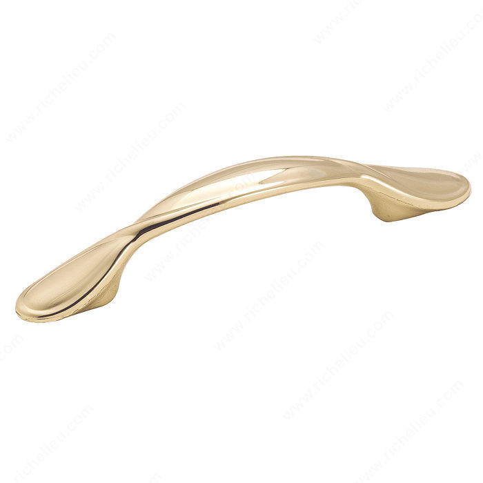Traditional Zinc Pull - 1384, Finish Polished Brass