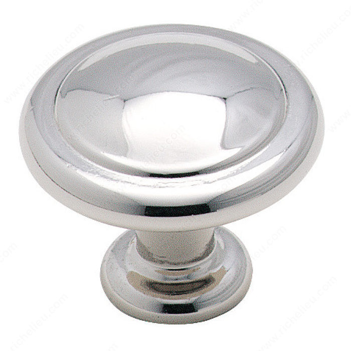 Traditional Zinc Knob - 1387, Finish Polished Chrome PRO-PACK 2