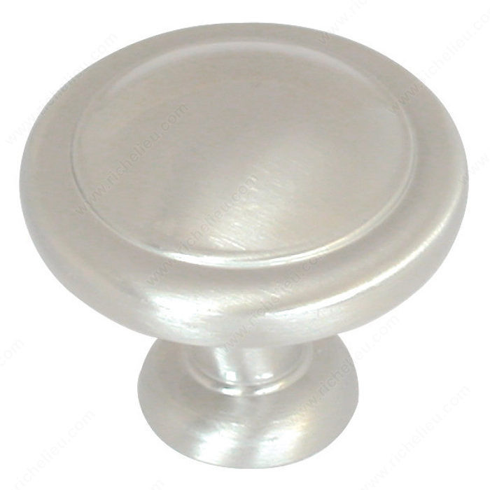 Traditional Zinc Knob - 1387, Finish Satin Nickel PRO-PACK 2