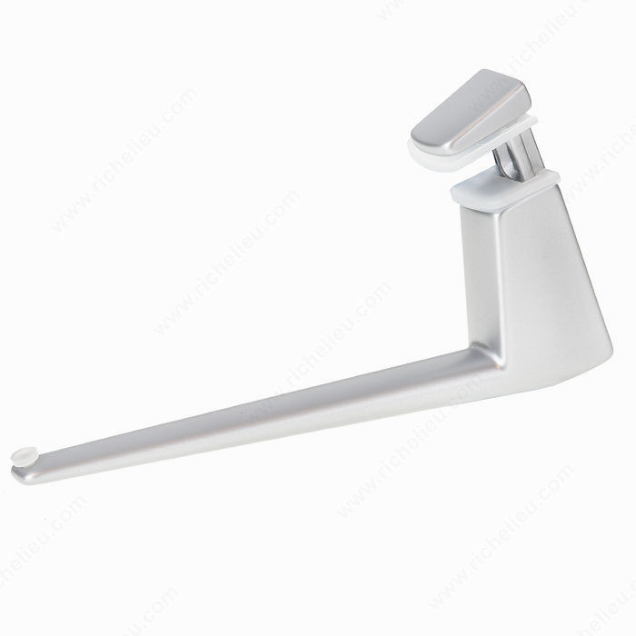 Roma Glass/Wood Wall Shelf Support, Color/Finish Satin Nickel