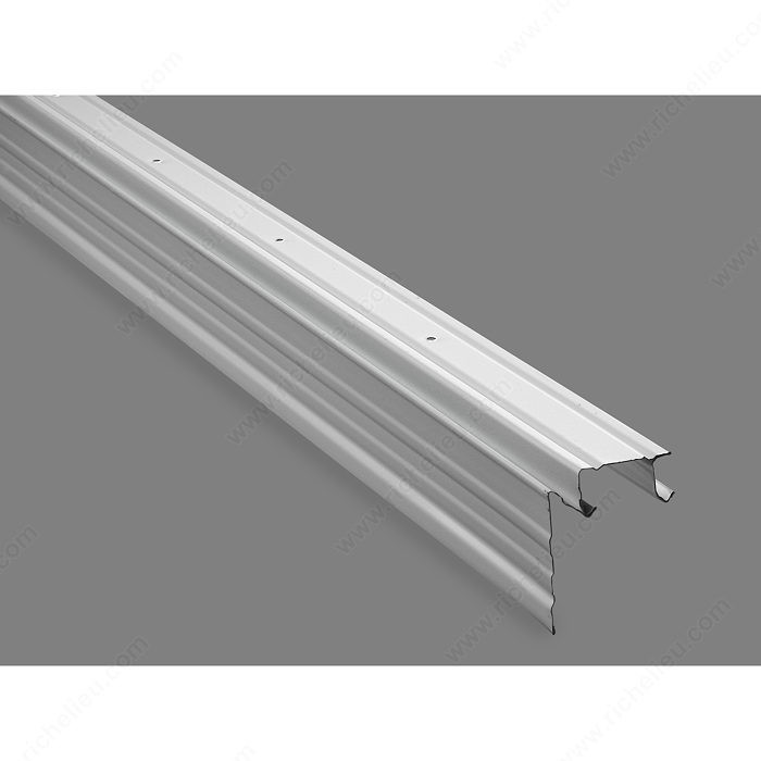 Bypass Door Top Track with Fascia, Length 48 in