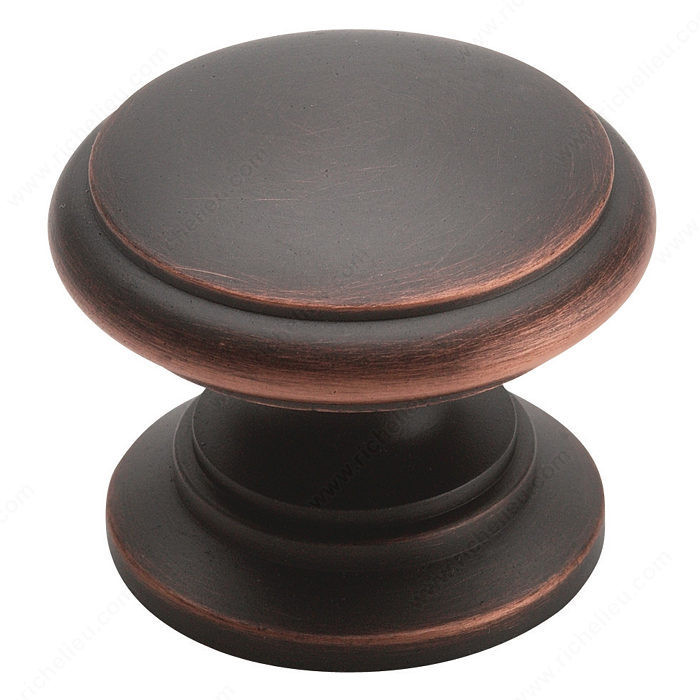 Traditional Zinc Knob - 1466, Finish Oil Rubbed Bronze