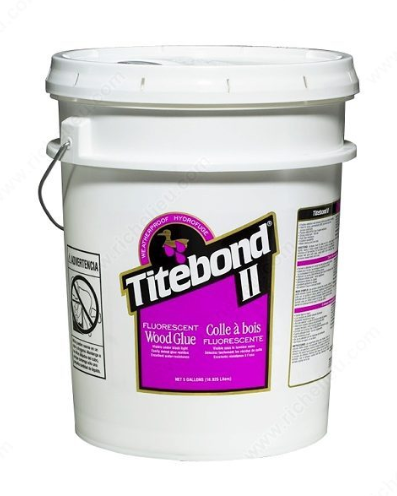 Titebond II Fluorescent Wood Glue, Volume 5 gal.