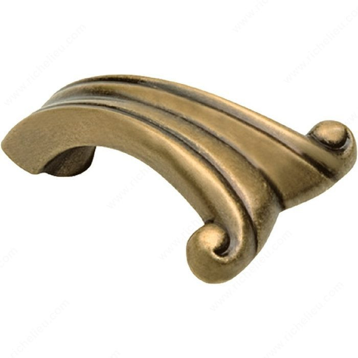 Traditional Brass Pull - 1505, Center to Center 45 mm, Finish Florence