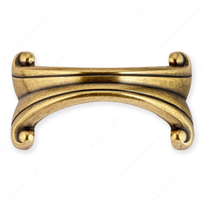 Traditional Brass Pull - 1505, Center to Center 64 mm, Finish Valenza Gold