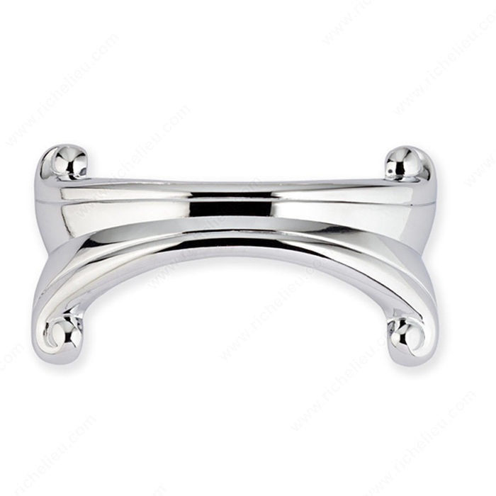 Traditional Brass Pull - 1505, Center to Center 64 mm, Finish Chrome