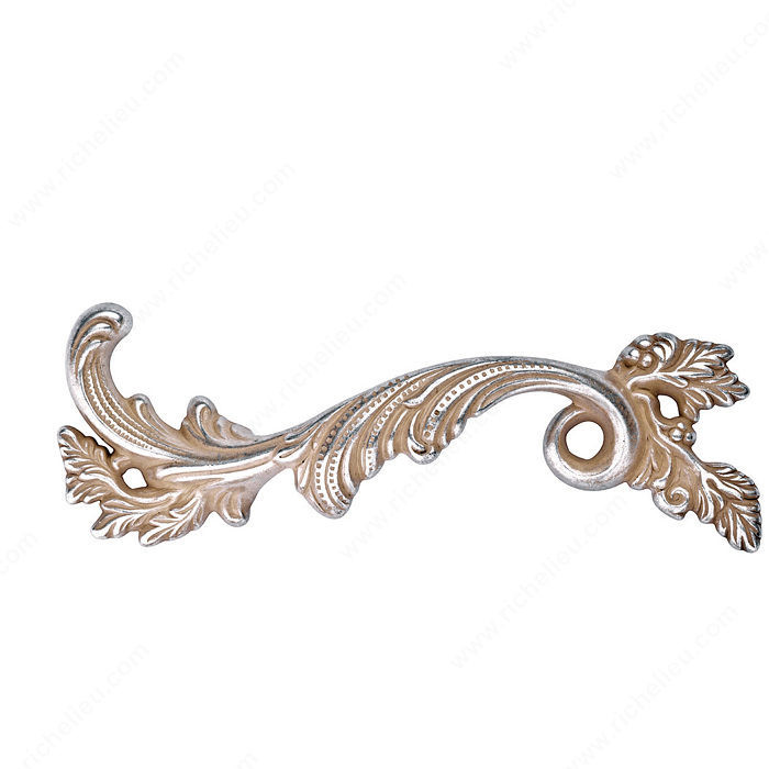 Traditional Brass Pull - 1507, Finish Valenza Gold, Location Left