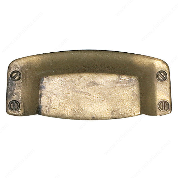 Traditional Brass Pull - 1512, Finish Oxidized Brass