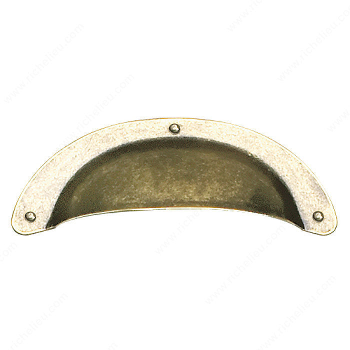 Traditional Brass Pull - 1512, Finish Burnished Brass PRO-PACK 2