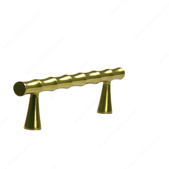 Traditional Forged Iron Pull - LC15, Finish Polished Brass, Material Brass
