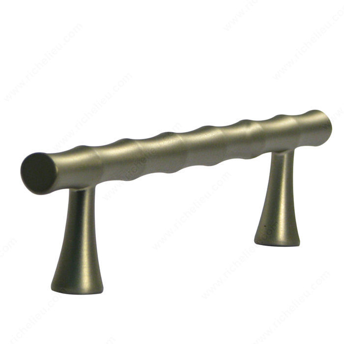 Traditional Forged Iron Pull - LC15, Finish Satin Nickel, Material Brass