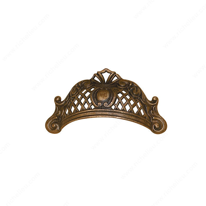 Traditional Brass Pull - 1513, Finish Oxidized Brass