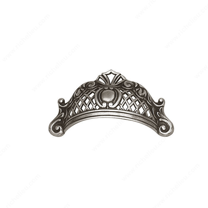 Traditional Brass Pull - 1513, Finish Faux Iron