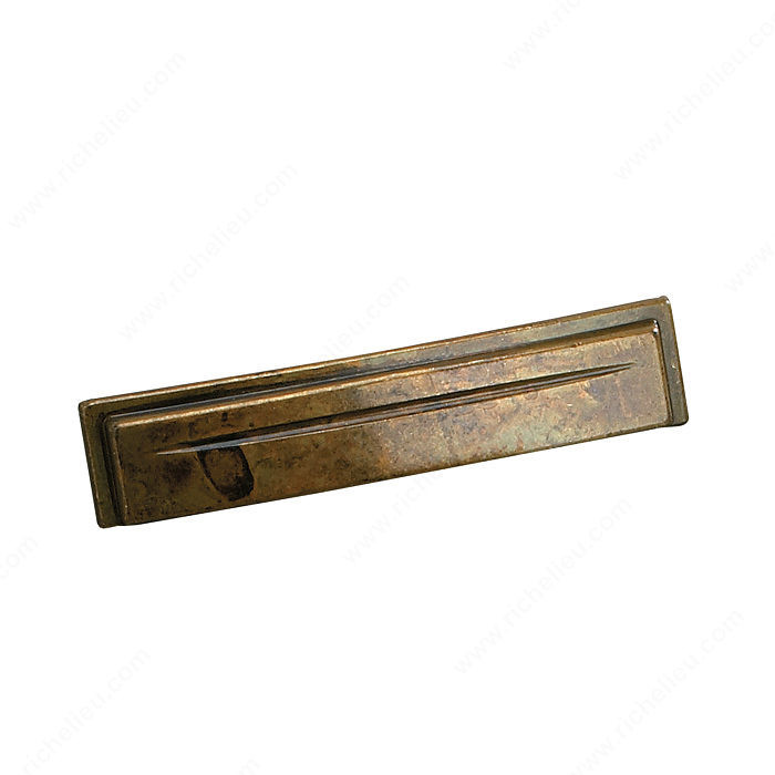 Transitional Brass Pull - 1515, Finish Oxidized Brass