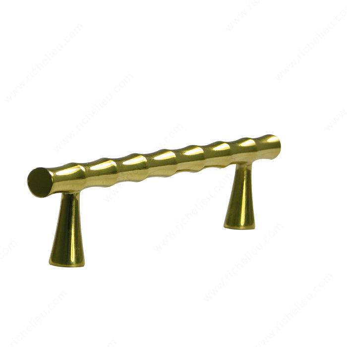 Traditional Forged Iron Pull - LC15, Type Appliance Models, Finish Polished Brass, Material Brass