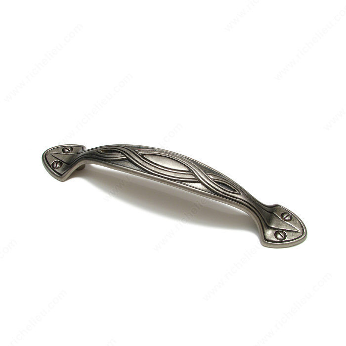 Traditional Brass Pull - 1514, Finish Faux Iron