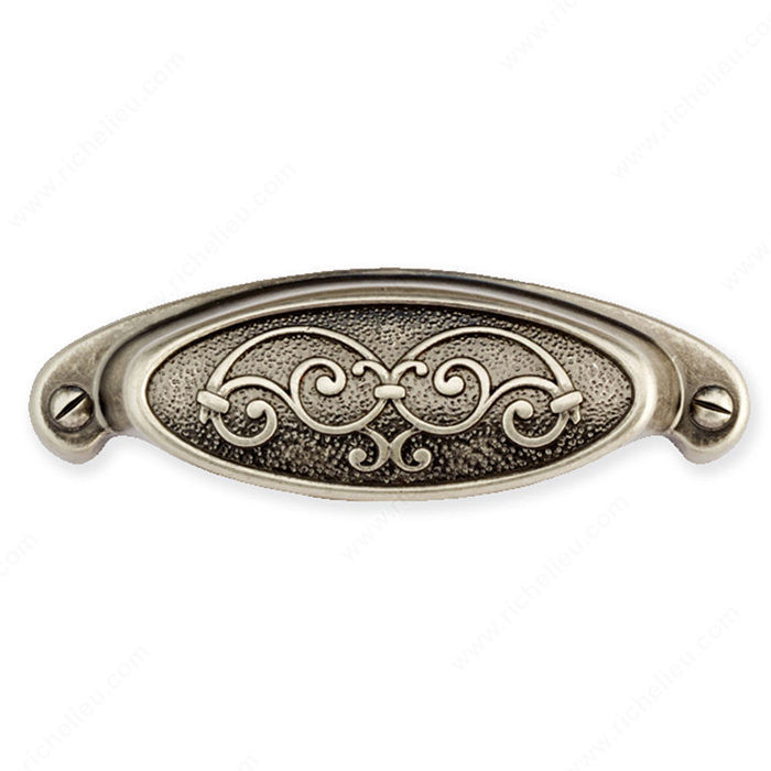 Traditional Metal Pull - 1516, Finish Faux Iron