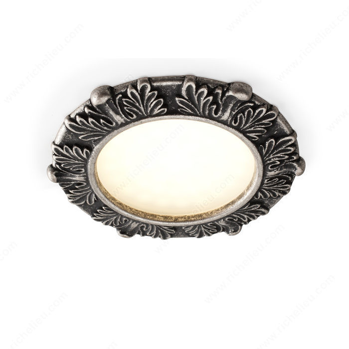 LED 3.4W Acanthus, Richelieu Classic Design, Finish Antique Silver, Light Color Neutral White, Kelvin Color Temperature 4,000 ?K, Luminous Flux 230 Lumen