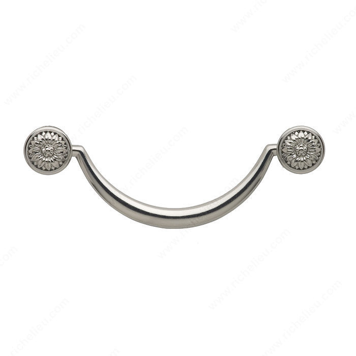 Bail Pull 1531/1532, Finish Polished Nickel, Center to Center 3 1/2 in