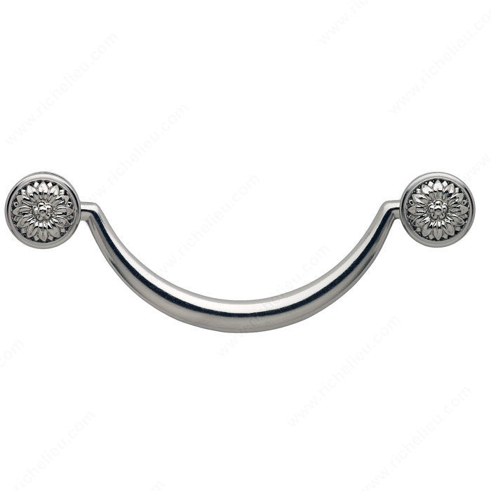 Bail Pull 1531/1532, Finish Old Silver, Center to Center 3 1/2 in