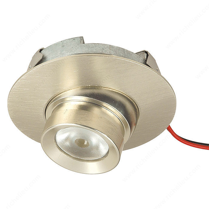Richelieu's 3W LED Invoke with Tilt & Swivel, 20? swivel, Light Color Warm White, Kelvin Color Temperature 3,250 ?K - 3,650 ?K, Luminous Flux 120 Lumen