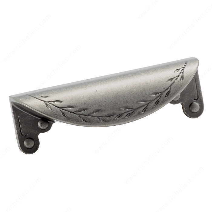 Eclectic Zinc Cup Pull - 1582, Finish Weathered Nickel