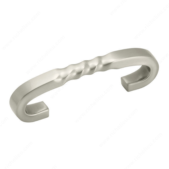 Transitional Zinc Pull - 1786, Center to Center 3 in, Finish Satin Nickel