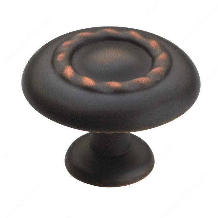 Transitional Zinc Oversized Knob - 1585, Finish Oil Rubbed Bronze, Diameter 13 in