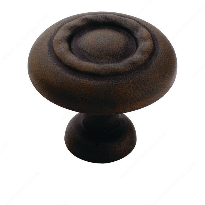 Transitional Zinc Oversized Knob - 1585, Finish Antique Rust, Diameter 11 in PRO-PACK 2