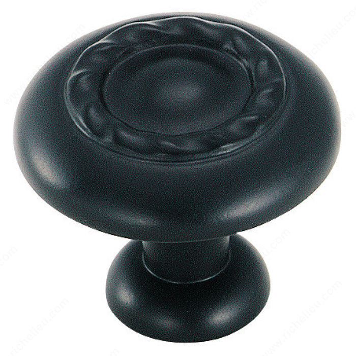 Transitional Zinc Oversized Knob - 1585, Finish Flat Black, Diameter 11 in PRO-PACK 2