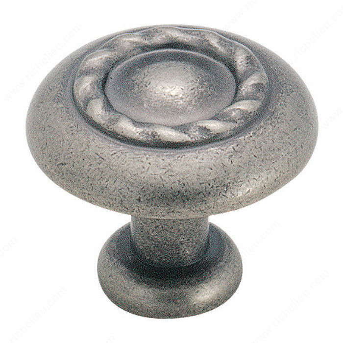 Transitional Zinc Oversized Knob - 1585, Finish Weathered Nickel, Diameter 11 in PRO-PACK 2